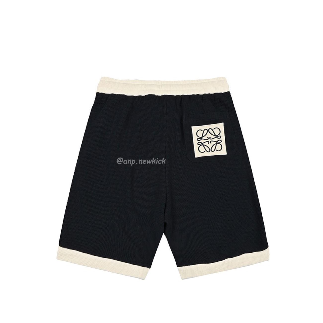 Loewe 24ss Embroidered Logo Color Blocking Waffle Shorts (3) - www.newkick.vip